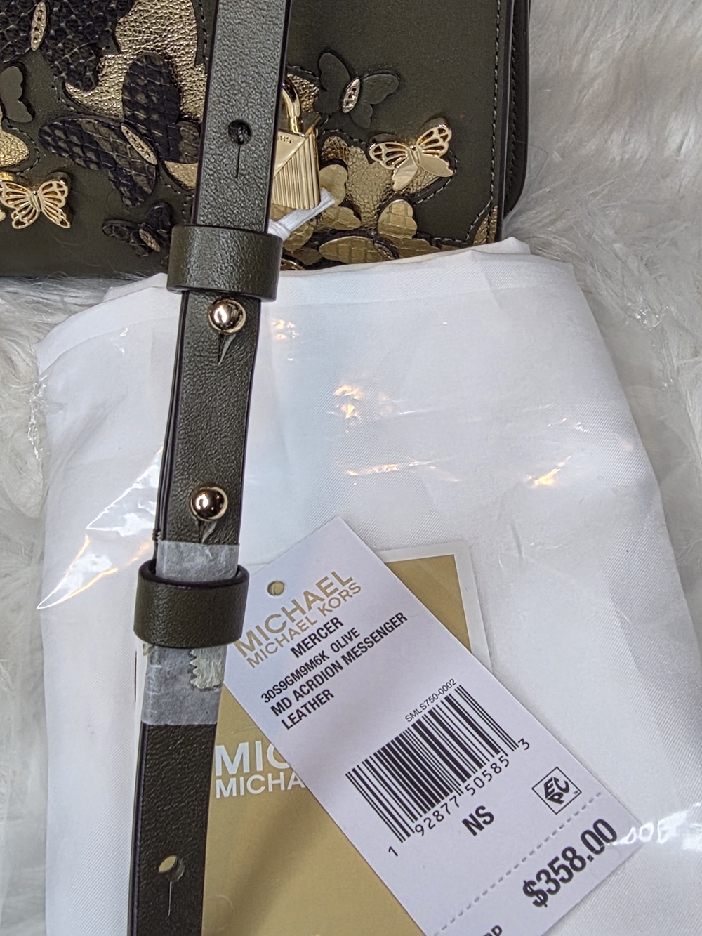 MICHAEL MICHAEL KORS Mercer  Butterfly Appliqué SatchelCrossbody NWT Retail $358 - Picture 13 of 14